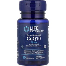 Life Extension Super Ubiquinol COQ10 With Enhanced Mitochondrial Support, Heart Health And Shilajit 50 Mg, 100 Softgels
