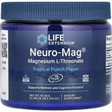 Life Nutrition Lıfe Extensıon Neuro-Mag Magnesium L-Threonate, Tropical Punch  (93.35 G).