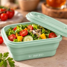 Le Murano 500 ml %100 Platinum Silikon Yuvarlak Saklama Kabı, Şeffaf Pencereli Kapak, Bpa Içermez, Mikrodalga Dondurucu Uyumlu, Tekrar Kullanılabilir Gıda Kabı
