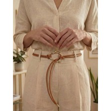 Harmony Fashion Kahverengi Kadın Kemer