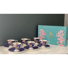 Roykıng Lacivert 6 Lı Kahve Fincen Takımı  Mix 90 cc