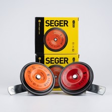 Arvonx Motosiklet Kornası Seger 2'li Takım 50F 12 V, 480 Hz (Didit) Ince ve Kalın Ses