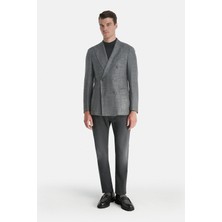 Tagliatore Vakko By Taglıatore Grey Double-Breasted Jacket