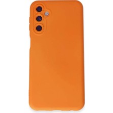 Galaxy M34 5g Kılıf Nano Içi Kadife Silikon - Turuncu