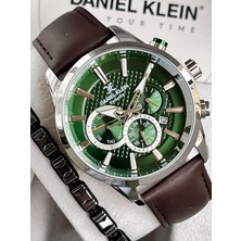 Daniel Klein Exclusive Multifonksiyon Erkek Kol Saati Deri Kayış 3 Atm Su Geçirmez 2 Yıl Garantili