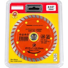 YEB Turbo Kanallı Elmas Testere 115 mm