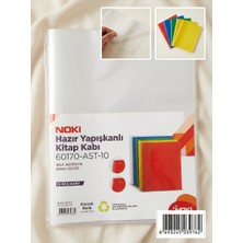 Ototechparca Hazır Yapışkanlı Kitap Kabı 10'lu Karışık  Renkli((Kırmızı, Mavi, Yeşil, Sarı)