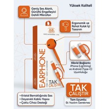 Ototechparca Mikrofonlu Tak Çalıştır iPhone & Android Uyumlu Kulaklık - Lisinya