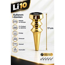 Li 10 Oliva 17 cm Gold Kaplama Plastik Ayak Koltuk , Tv Ünitesi , Şömine ,konsol , Komodin , Dolap , Dresuar , Mobilya Ayağı
