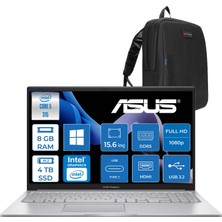 Asus Vivobook 15 A1504MA Intel Core 5 315 8gb Ddr5 4tb SSD Intel Graphics 15.6" Fhd IPS Windows 11 Home Taşınabilir Bilgisayar A1504MABQ1247WWH04