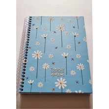 Modellino Zamansız Ajanda Spiralli Sert Kapak Zamansız Planlayıcı Sonsuz Ajanda 24X17CM - Kapak Deseni Seçmeli