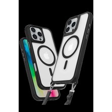 iPhone 16 Pro Max Kılıf Enka Magsafe Silikon Kılıf - Siyah