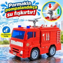 Melonika Su Fışkırtan Itfaiye Aracı - Sesli Işıklı Sürtmeli Itfaiye Panzeri - 1 Adet Clz