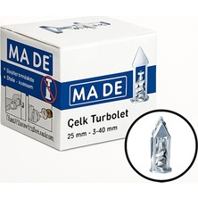 Caftra Made Çelik Turbolet Dübeli 40 mm 100LÜ Paket