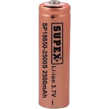 Omrs Store Supex 18650 – 2500S 3.7V 2500 Mah Başlı Li-Ion Pil