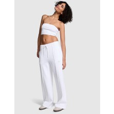 Victoria's Secret Ivy Wide-Leg Fleece Sweatpants