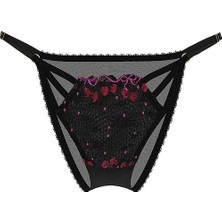 Victoria's Secret Cherry Pop Embroidered Strappy Brazilian Panties