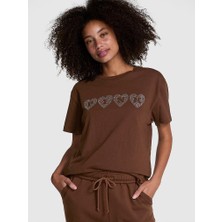 Victoria's Secret Oversized Short-Sleeve Campus T-Shirt