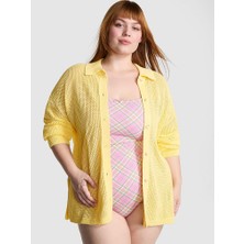 Victoria's Secret Crochet Button-Front Cardigan