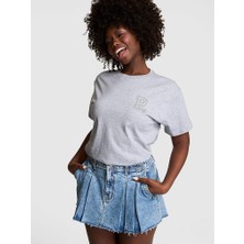 Victoria's Secret Oversized Short-Sleeve Campus T-Shirt