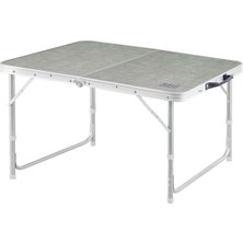 Tr 90X50 cm Yükseklik Ayarlı Alüminyum Katlanır Kamp Masası