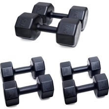 Tr Besinistanbul Ps Spor 3 Çift Dambıl Set 3 kg + 5 kg + 7 kg + Ayarlanabilir Sayaçlı El Yayı S