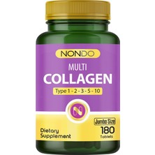 Tr Multi Kolajen 180 Tablet (Jumbo Boy 5 Çeşit Kolajen Tip 1-2-3-5-10 Hyalüronik Asit Çinko)