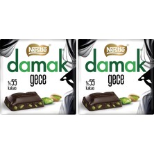 Tr Nestlé Damak Gece Antep Fıstıklı Bitter Çikolata, 60 G (2 Paketi)