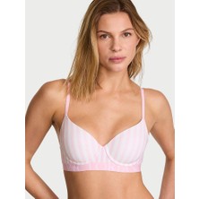 Victoria's Secret Cotton Logo Lightly Lined Demi Bra