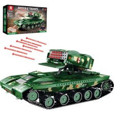 Tr 55027 Füze Tank Kumandalı&motorlu Yaratıcı Yapı Blok Seti Building Blocks (Missile Tanks)- 1
