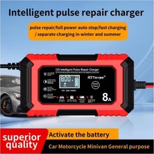 Tr 12V 8A Akıllı Araba Motosiklet Pili Şarj Cihazı