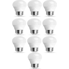 Tr 6W E27 Mini Top LED Ampul Beyaz - 6500K (10 Adet) Minik Avize Lambası