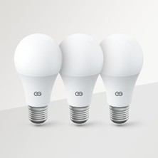 Tr Günsan 3'lü LED Ampul 5W Beyaz Işık E27 (6500K 475 Lümen 3 Adet)
