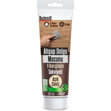 Tr Ahşap Parke Tamir Macunu Açık Ceviz Renk Mobilya Masa Dolgu Çatlak Çizik Giderici 125 ml