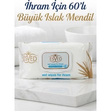 Tr Ihram Için Kokusuz Büyük Boy Islak Mendil 60'li – Hac Umre Uyumlu Temizlik Mendili