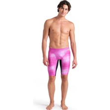 Arena Swim Jammer Allover Print Erkek Pembe Yüzücü Mayosu 010056509