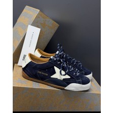 Golden Goose Hakiki Deri Yıldız Logolu Günlük Kadın Sneaker Ayakkabı