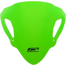 GP Kompozit Kawasaki ZX-6R 2024-2025 Uyumlu Ön Cam Yeşil - 30 cm