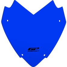GP Kompozit Yamaha XMAX 250 / 300 / 400 2018-2023 Uyumlu Spor Ön Cam Mavi - 34 cm