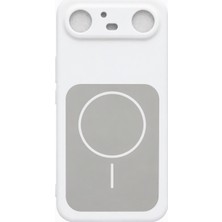 Nanospace Tecno Spark Slim Uyumlu Kılıf Magsafe Görünümlü Şarj Özellikli Meta Kapak Kılıf (Magsafe Çalışmaz)