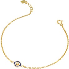 Debora Jewelry 14 Ayar Altın Göz Detaylı Zincir Bileklik
