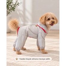 Petolojim Su Itici Köpek Yağmurluğu Şeffaf Siperlikli Lastikli Paça Köpek Kıyafeti