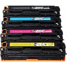 Tr Photo Print Hp Color Laserjet Pro Mfp CM1415FN 4 Renk Renkli Toner Muadil Yazıcı Kartuş 4 Lü