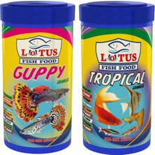 Tr Guppy 250 ml + Tropical 250 ml Balık Yemi