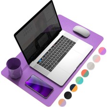 Tr Çok Fonksiyonlu Ofis Masası Pedi, Ultra Ince Su Geçirmez Pu Deri Mouse Pad, Ofis/ev Için Çi