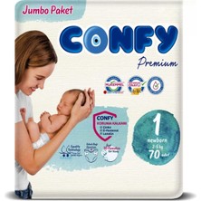 Tr Premium Yenidoğan Bebek Bezi 1 Numara | 2-5 kg | 70 Adet | Ekonomik Paket