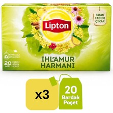 Tr Ihlamur Bitki Süzen Poşet Çay 20LI x 3 Adet