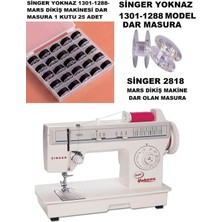Tr Sınger Yoknaz Dikiş Makinesi 1301-1288-1280 ve Moderno 25 Adet Kutulu Masura (Ince Olan Masura)
