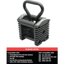 Tr Pro Serisi Kettlebell Kulp - Uyumlu Pro Serisi Dambıller, Kuvvet Antrenmanı Aksesuarı, Ev Spor