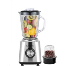 Tr Paslanmaz Çelik 1,5 Litre Cam Hazneli 5000W Blender ve Kahve Öğütücü